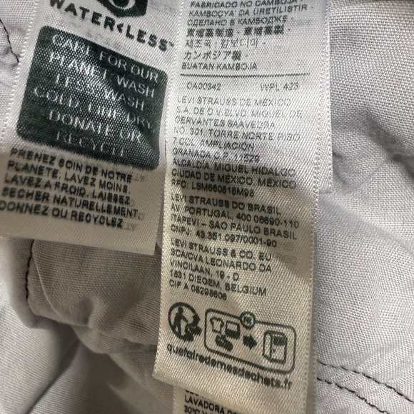 Levi 501 Women's Jeans 24W Original Fit Straight Leg-Porcini Haze Grey - Red Tab - Picture 9 of 11